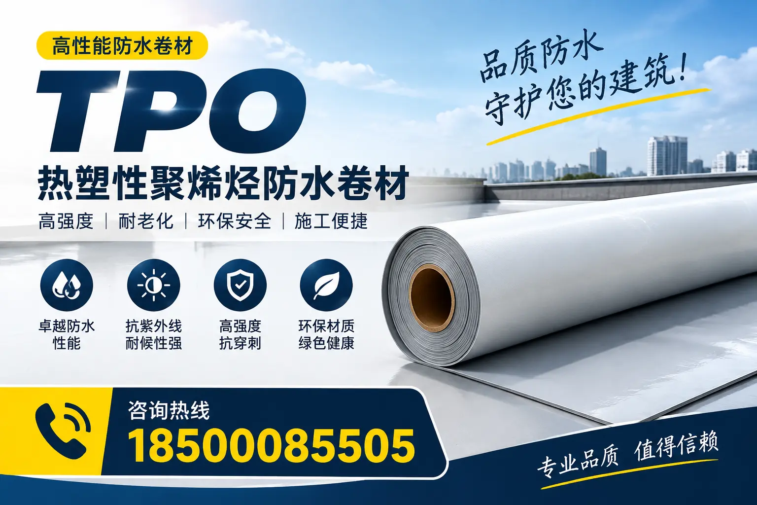 了解TPO材料的耐久性，适合安庆的建筑使用