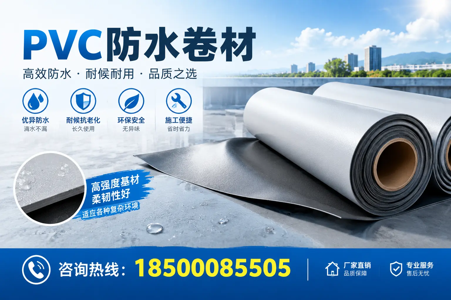 PVC防水卷材的环保特性与可持续发展探讨安庆